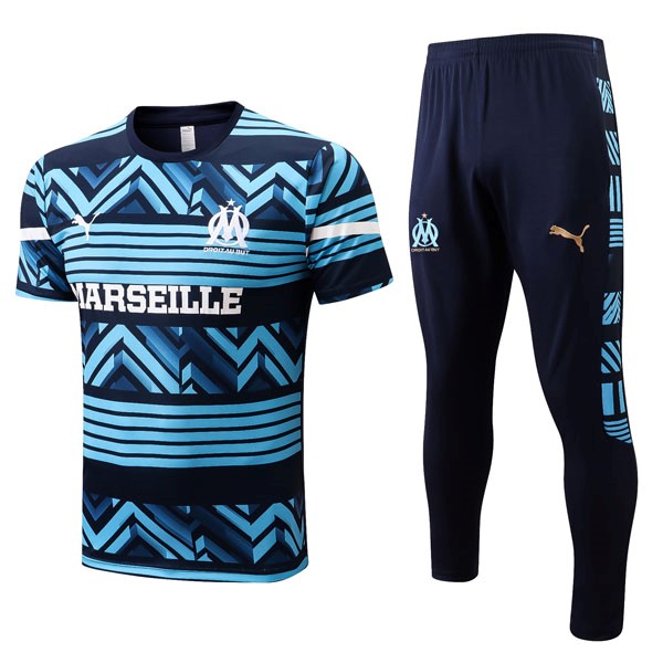 Maillot Marseille Ensemble Complet 2022-23 Bleu